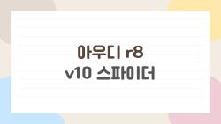 아우디 r8 v10 스파이더, 아직도 살 만한 시대가 온 걸까?