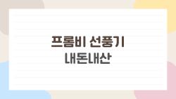 프롬비 선풍기 내돈내산, 여름 지옥에서 해방된 비밀 무기