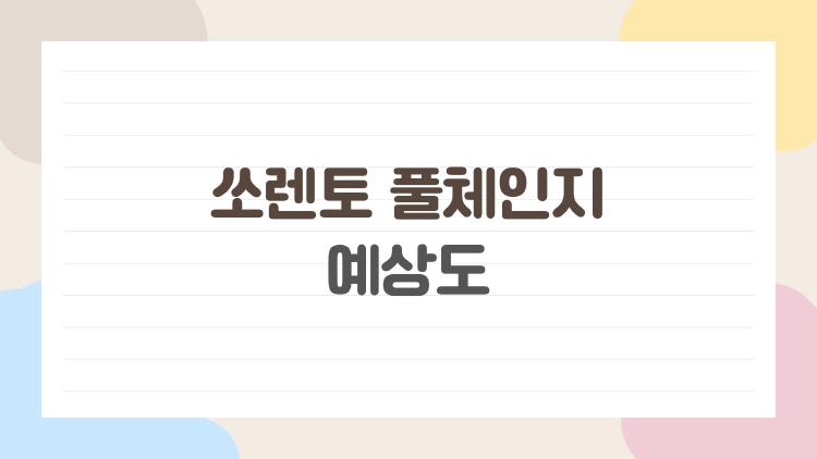 쏘렌토 풀체인지 예상도, 지금 제일 궁금한 변화는 이겁니다